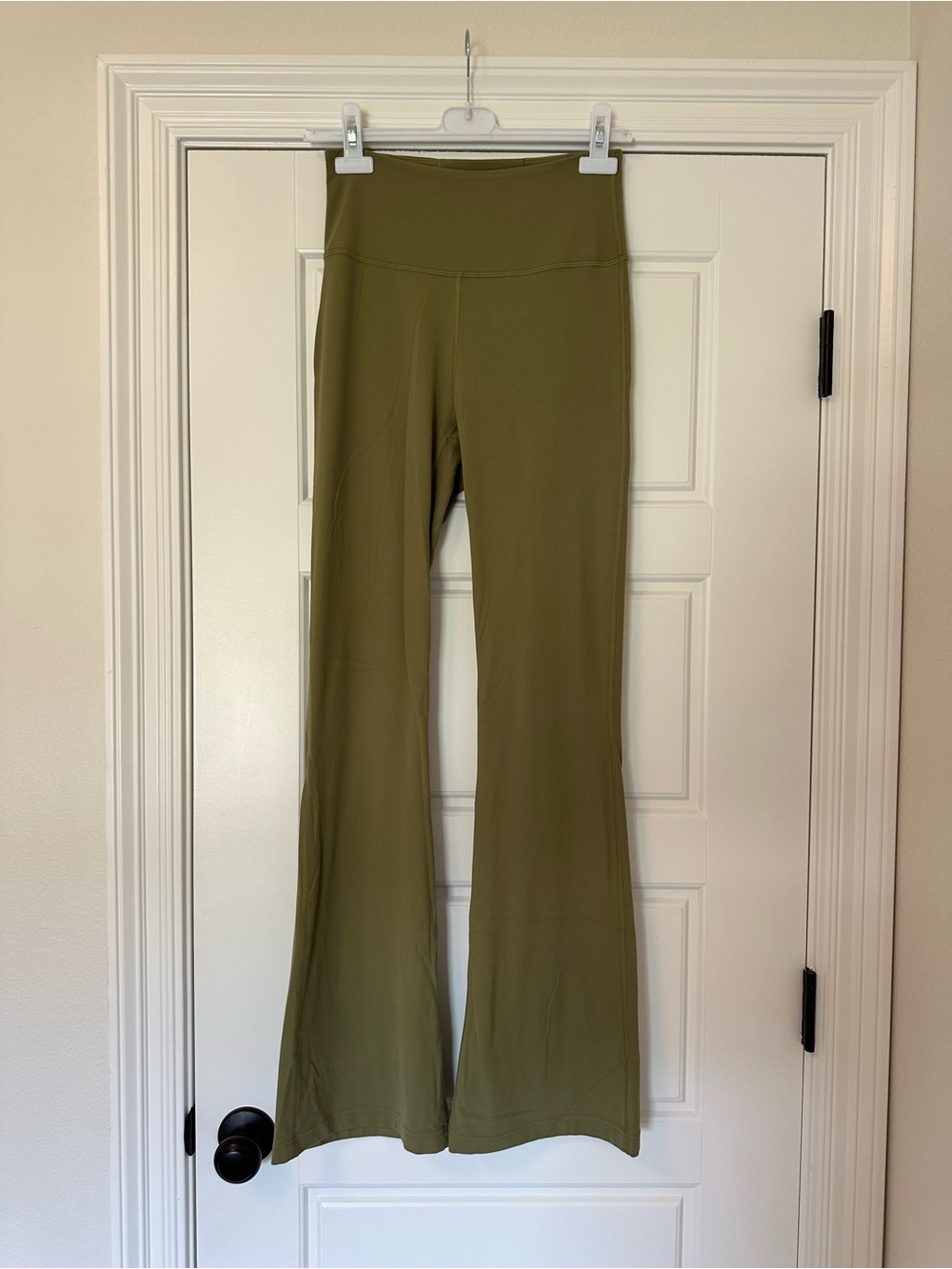 lululemon athletica Olive Green Flare Leggings